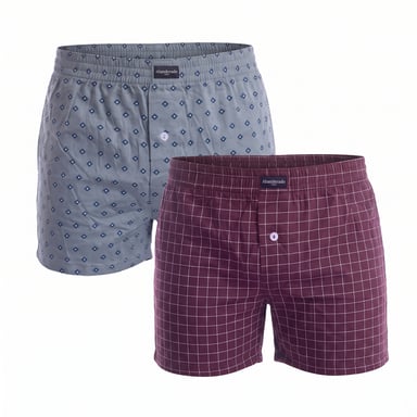 Pack of 2 Essential Cotton Men's Boxers A0100