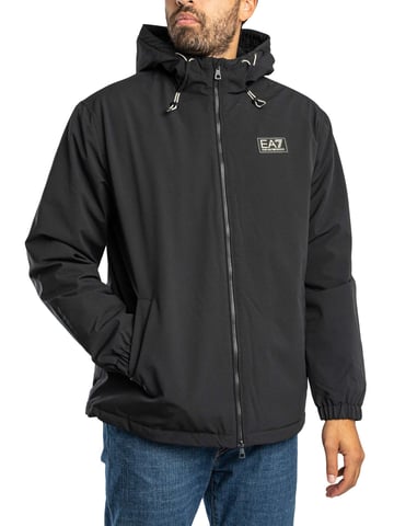 EA7 Logo Jacket, Black