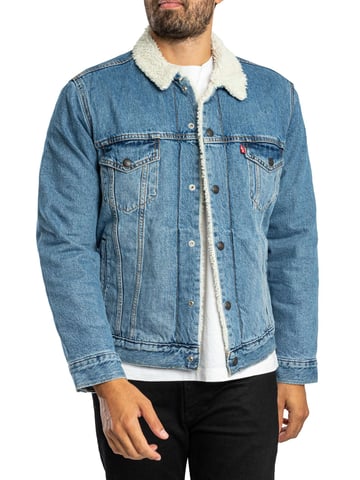 Levi's Type 3 Sherpa Trucker Jacket, Blue