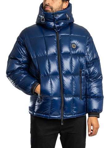 Armani Exchange Badge Puffer Jacket, Blue