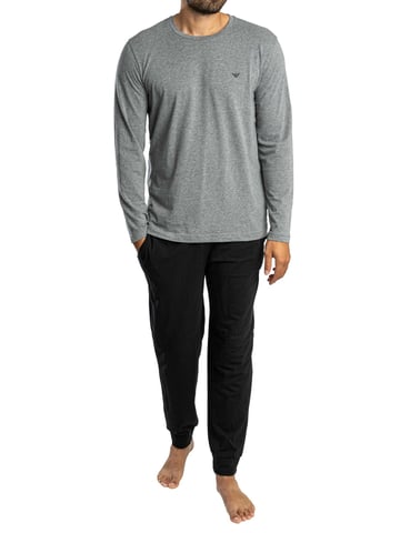 Emporio Armani Jersey Longsleeved Pyjama Set, Blue