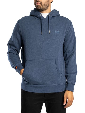 Superdry Essential Logo Pullover Hoodie, Blue