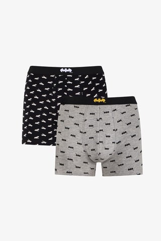 Herrens Batman Randig Romersk Mönstrad 2-Pack Kalsonger