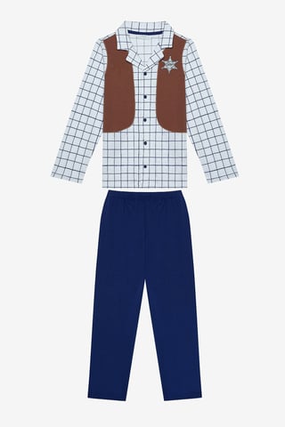 Pojkar Sheriff Skjorta PJ Set