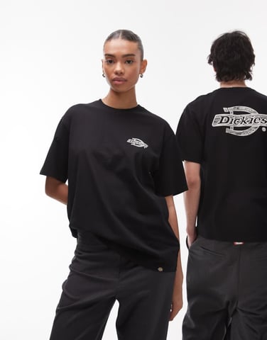 Dickies wood logo back print t-shirt in black
