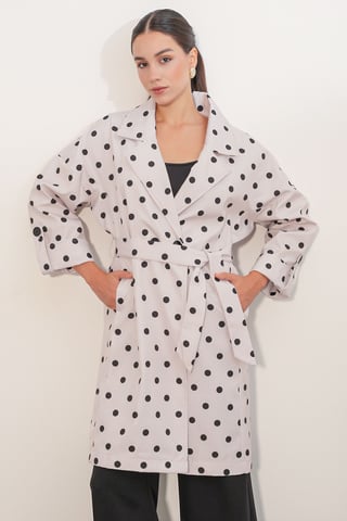 Belted Double Breasted Trench Coat