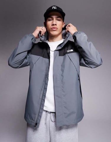 The North Face Antora waterproof jacket in grey