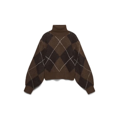 Vero Moda vmdarla ls rollneck pullover 10350491 cocoa brown