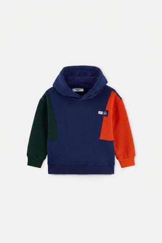 TRENDYOLKIDS Boys Dark blue Graphic Long Regular fit Sweatshirts