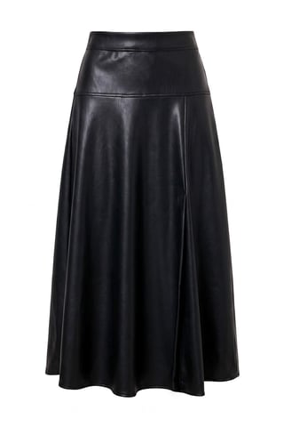 TRENDYOLMİLLA Women's Black Plain Midi A-line Skirts