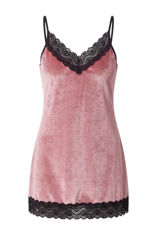 TRENDYOLMİLLA Women's Pink Plain Short / Mini Sleeveless Loungewear Regular fit Nightgowns