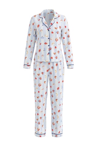 TRENDYOLMİLLA Women's 2 Pack Multicolor Graphic Long Loungewear Regular fit Pajama Sets
