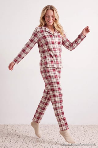 TRENDYOLMİLLA Women's 2 Pack Multicolor Graphic Long Regular fit Pajama Sets