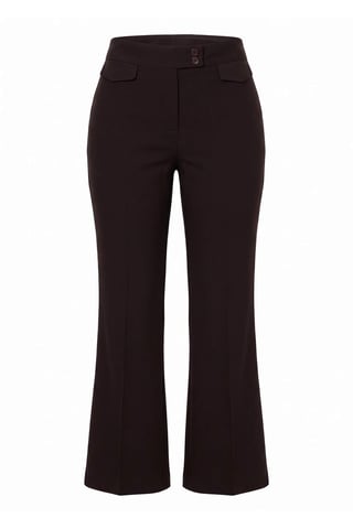 TRENDYOLMİLLA Women's Brown Plain Wide Leg Normal waist Trousers