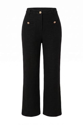 TRENDYOLMİLLA Women's Black Plain Wide Leg Normal waist Trousers