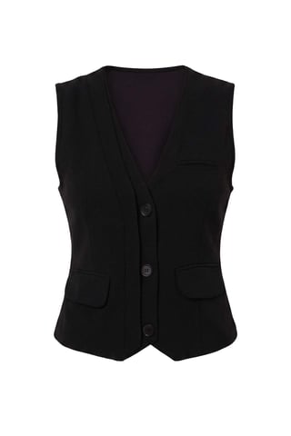 TRENDYOLMİLLA Women's Black Color block Sleeveless Regular fit Vests