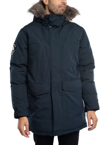 Superdry Everest Faux Parka-Jas, Blauw