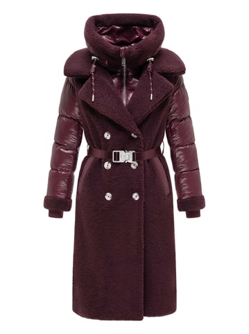 Navahoo women’s teddy coat Kuscheltraum with 2-in-1 quilted insert