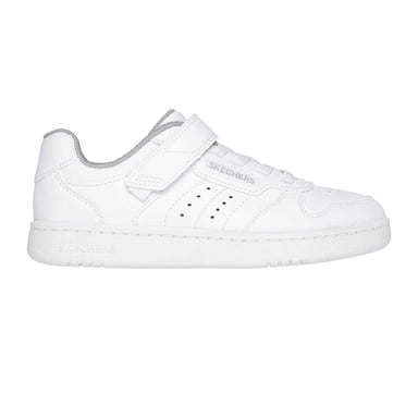 Skechers Childrens/Kids Q Street Leather Trainers (White)