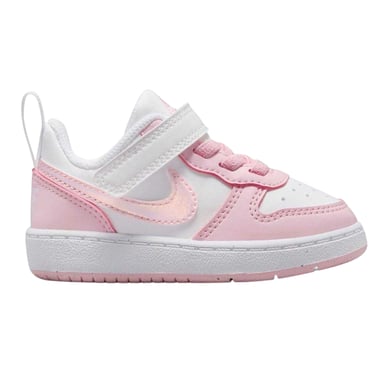 Nike Childrens/Kids Court Borough Leather Trainers (White/Pink)