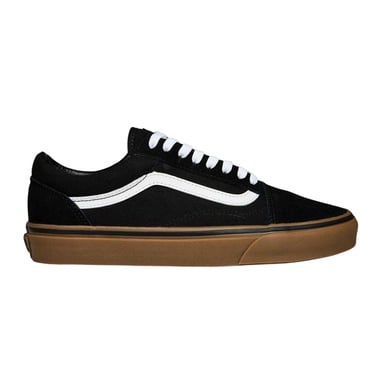 Vans Mens Old Skool Canvas Trainers (Black/Gum)