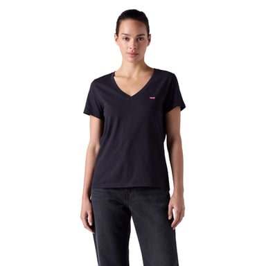 Levis Womens/Ladies Slub V Neck T-Shirt (Anthracite)