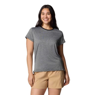 Columbia Womens/Ladies Logo T-Shirt (Black Heather)