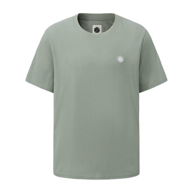 Pretty Green Mens Small Logo Cotton T-Shirt (Light Green)