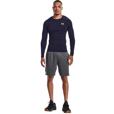 Under Armour Mens HeatGear Base Layer Top (Navy/White)