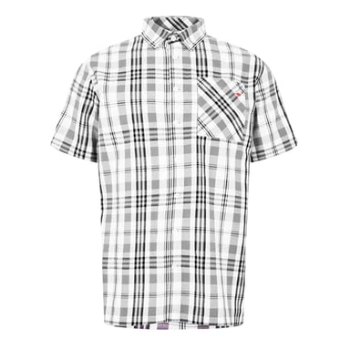 Lee Cooper Mens Checked Cotton Shirt (White)
