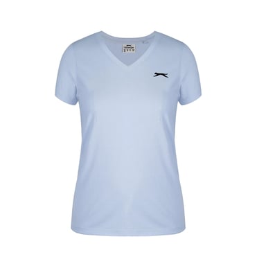 Slazenger Womens/Ladies T-Shirt (Light Blue/Black)