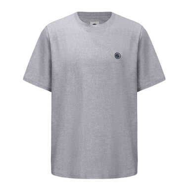 Pretty Green Mens Small Logo Cotton T-Shirt (Grey)