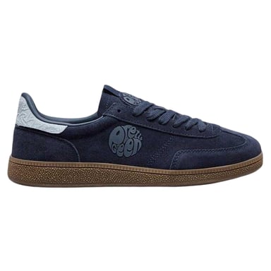 Pretty Green Mens Suede Trainers (Navy)
