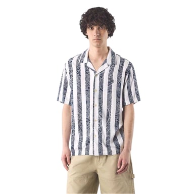 Pretty Green Mens Marshall Regular Short-Sleeved Shirt (Navy)