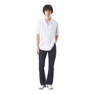 Pretty Green Mens Marshall Regular Short-Sleeved Shirt (Blue)