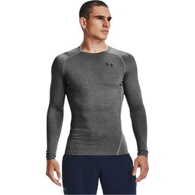 Under Armour HeatGear-basislaagshirt voor heren (Carbon Heather)