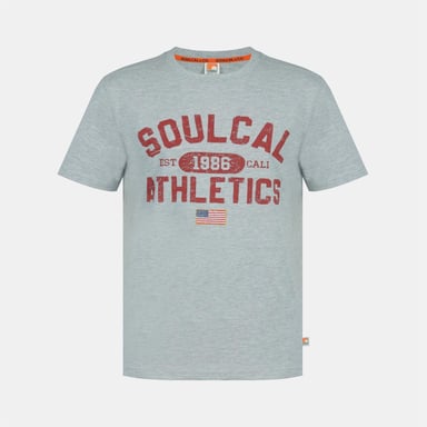 SoulCal Mens Back Print T-Shirt (Grey)