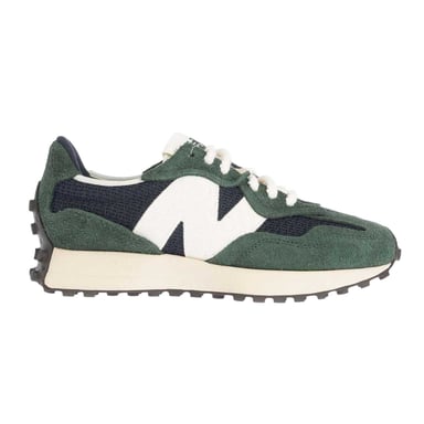 New Balance Mens 327 Suede Casual Wedge Trainers (Green)