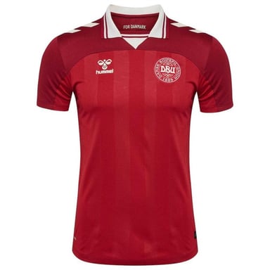 Hummel Mens 2025 Denmark Football Shirt (Red)