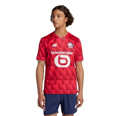 New Balance Mens Lille 25/26 Football Home Shirt (Red)