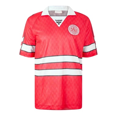 Hummel Unisex Adult 1988 Denmark Football Shirt (Red/White)