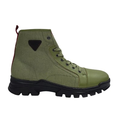 Firetrap Mens Lucas Leather Combat Boots (Light Green)