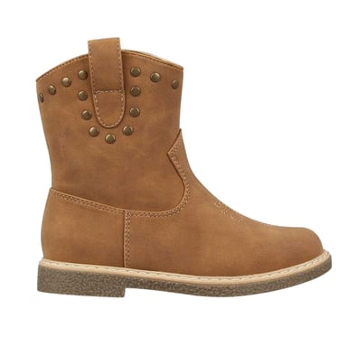 Miso Girls Jolene Leather Cowboy Boots (Tan)
