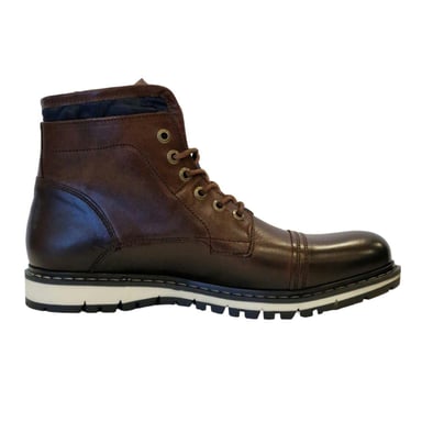 Firetrap Mens Aubin Leather Ankle Boots (Brown)