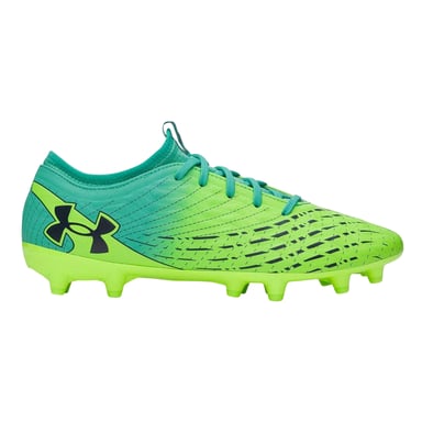 Under Armour Mens Magnetico Elite 5 Firm Ground Football Boots (Green/Turquoise)