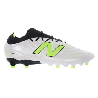 New Balance Mens Tekela Academy Firm Ground Football Boots (White/Green)