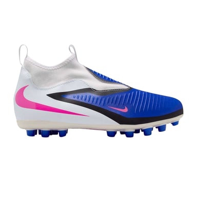 Nike Childrens/Kids Academy Firm Ground Football Boots (Blue/White/Pink)