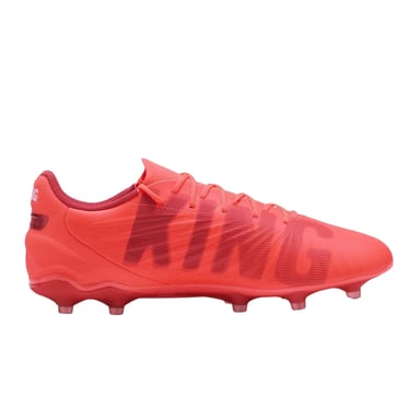 Puma Mens King Match Firm Ground Football Boots (Silver/Black)