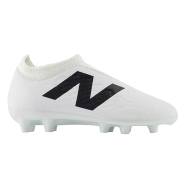 New Balance Childrens/Kids Tekela V4+ Magique Firm Ground Football Boots (White/Black)