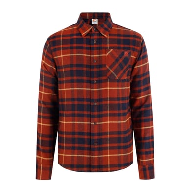 SoulCal Mens Checked Long-Sleeved Shirt (Red/Blue)